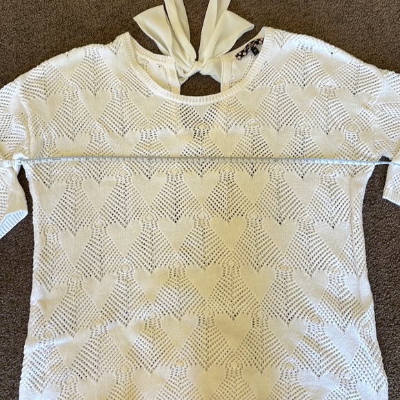 🤍 HEART knitted 3/4 sleeve jumper - Picture 8 of 9